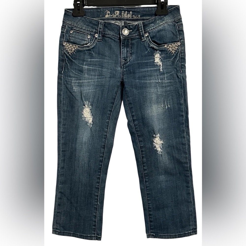 LA Idol stylish Blue Denim Jeans, size 7.